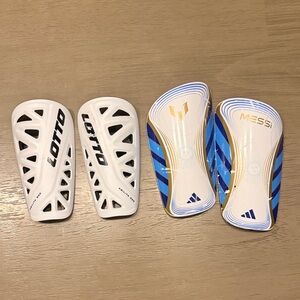 Lotto and Adidas Messi Shin Guards Set